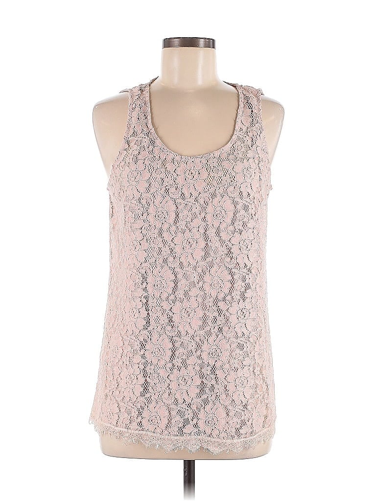 Pre-owned Laundry By Shelli Segal Sleeveless Top Pink Halter Neckline Tops