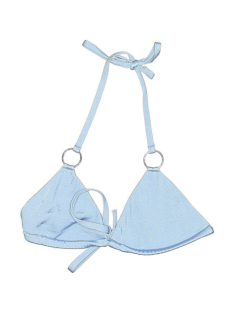 Pre-owned Cobey By Calzedonia Swimsuit Top Blue Swimwear