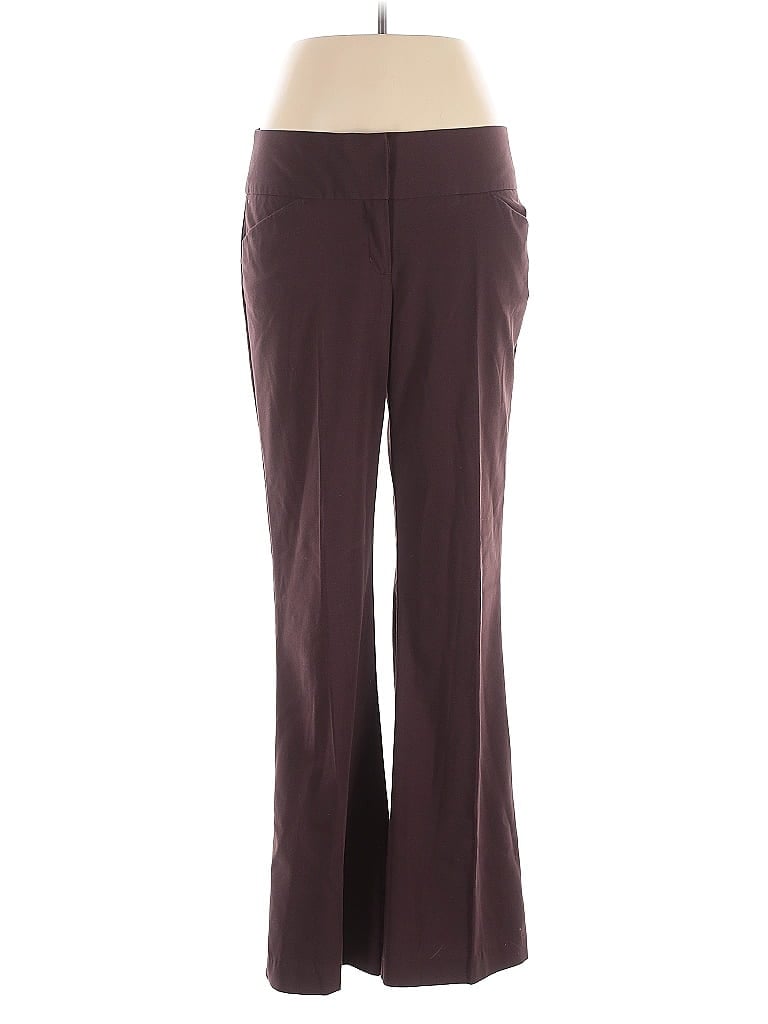 Daisy Fuentes Burgundy Dress Pants Size 10 - photo 1