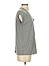 Express Solid Gray Short Sleeve Top Size XS - photo 4