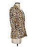 INC International Concepts Animal Print Gold Blazer Size P (petite) - photo 4