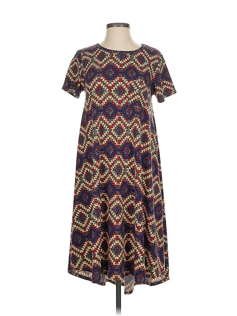 Pre-owned Lularoe Casual Dress In Blue