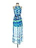 Lily Rose 100% Polyester Tie-dye Blue Cocktail Dress Size XS - photo 1