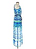 Lily Rose 100% Polyester Tie-dye Blue Cocktail Dress Size XS - photo 4