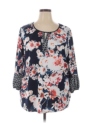 New Directions 3/4 Sleeve Blouse (view 1)