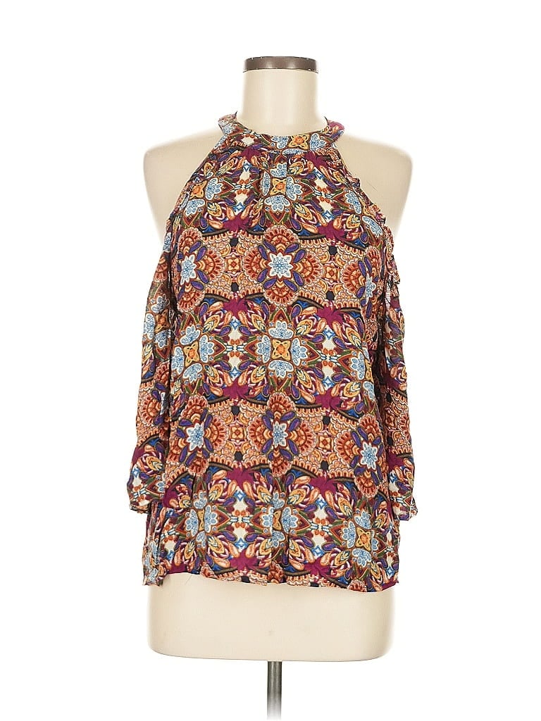 Pre-owned Eyeshadow Sleeveless Blouse In Brown
