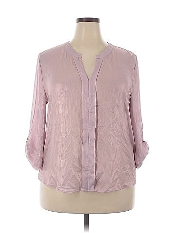 Soho JEANS NEW YORK & COMPANY 3/4 Sleeve Blouse (view 1)