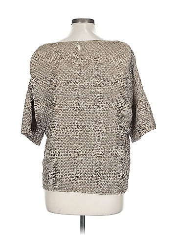 Bala Bala Tan Crinkle Short Sleeve Top (view 2)