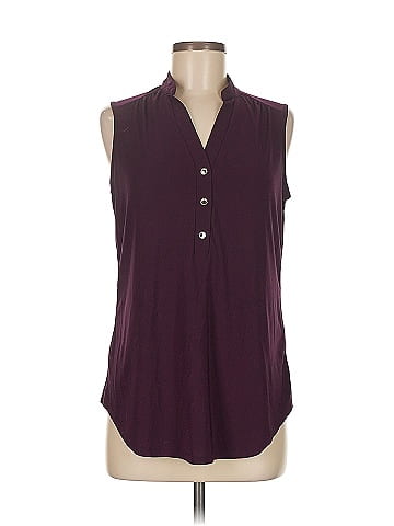 Perseption Concept Sleeveless Button-Down Shirt (view 1)