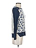 Rebecca Taylor Animal Print Blue Wool Pullover Sweater Size XS - photo 4