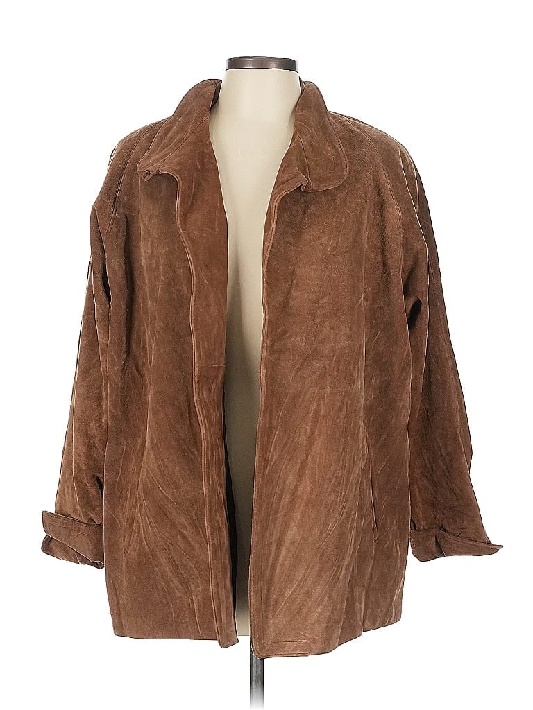 Pre-owned Jordache Coat In Brown