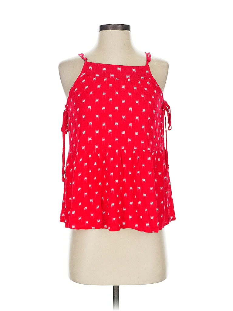 Pre-owned Universal Thread Sleeveless Blouse In Red