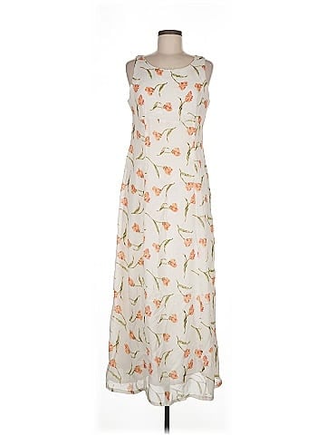 Jordan White Floral Sleeveless Summer Dress (view 1)