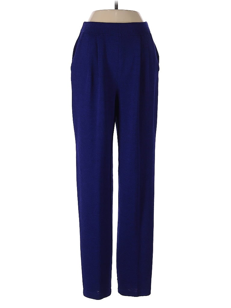 Pre-owned St. John Collection By Marie Gray Dress Pants In Blue