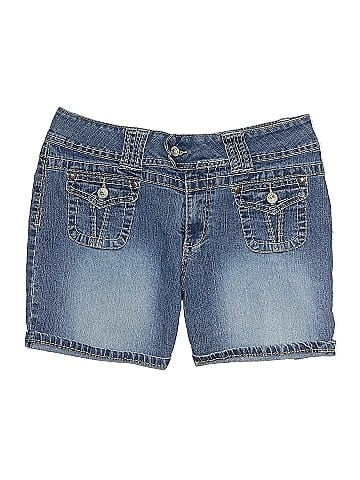 Angels Blue Denim Shorts with Pockets (view 1)