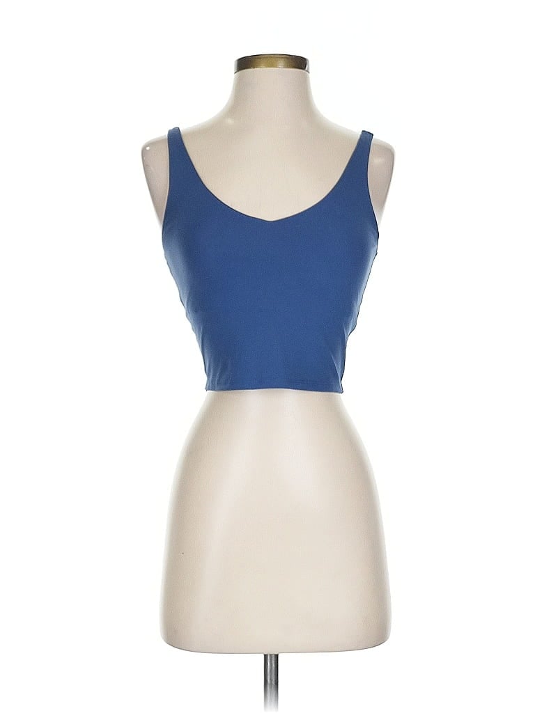 Click to view more detailed imagery on our partner's website Pre-owned 90 Degree By Reflex Tank Top Blue Strapless Neckline Tops