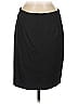PAUW Solid Black Wool Skirt Size 8 (2) - photo 2