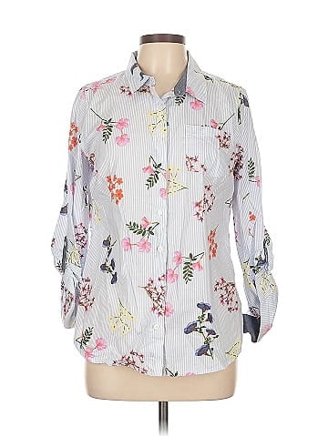 Tommy Hilfiger 3/4 Sleeve Button-Down Shirt (view 1)
