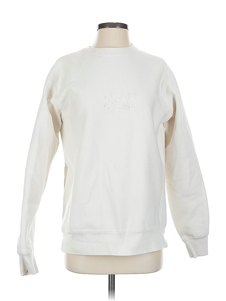 Pre-owned Assorted Brands Sweatshirt In White