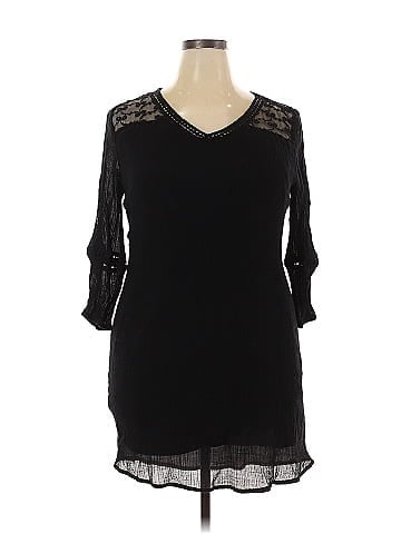 Indigo Rose 3/4 Sleeve Blouse (view 1)