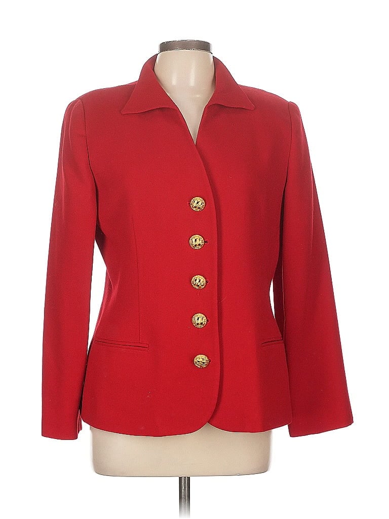 Pre-owned Dior Wool Blazer Jacket In Red