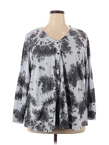 LOGO by Lori Goldstein 3/4 Sleeve Blouse (view 1)