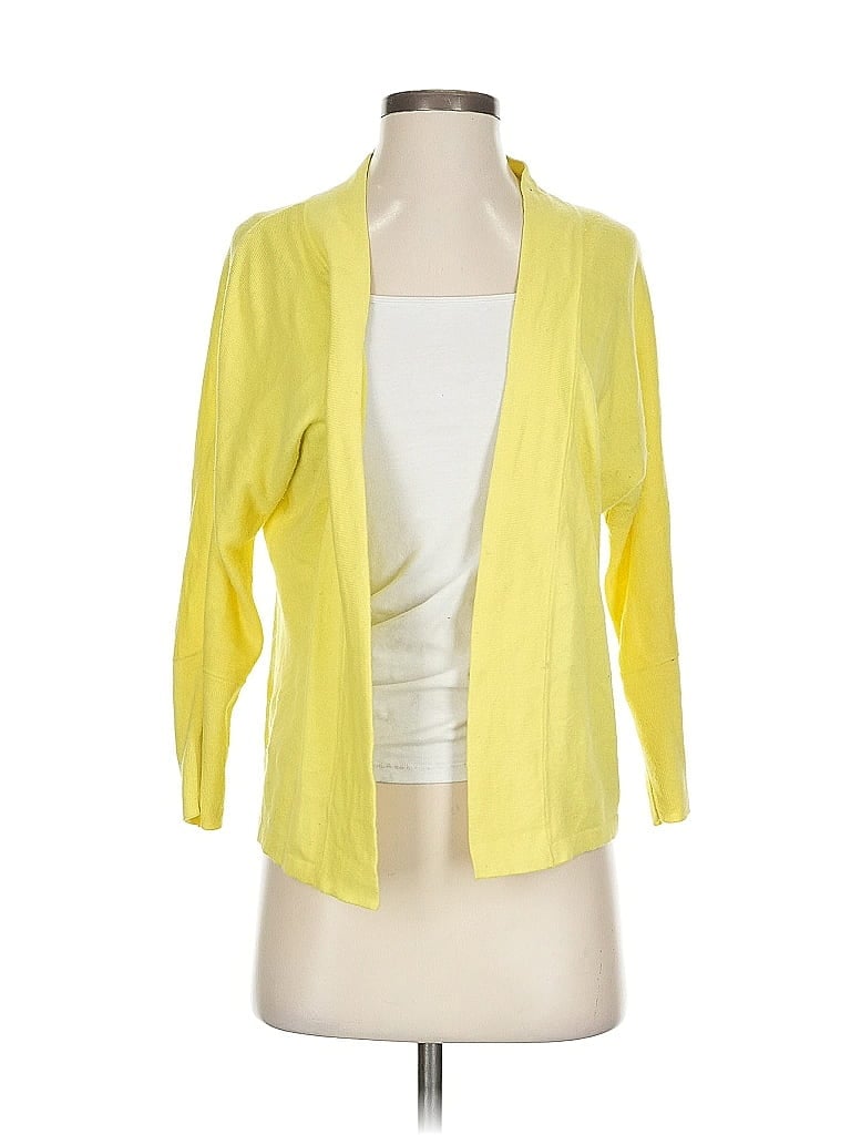Pre-owned Ann Taylor Factory Cardigan Sweater In Yellow