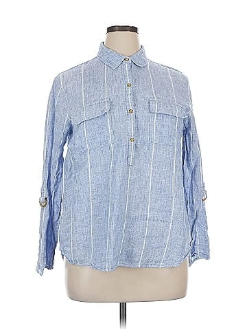 Ellen Tracy 3/4 Sleeve Button-Down Shirt (view 1)