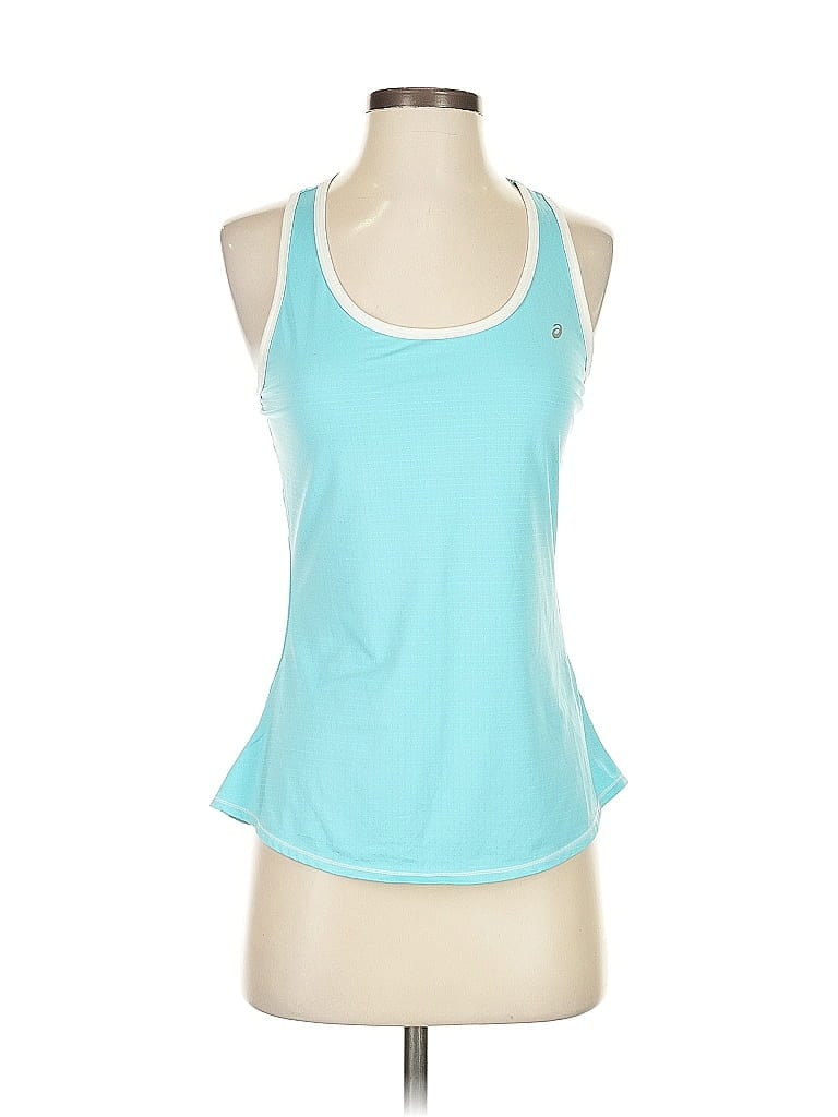 Pre-owned Asics Active Tank Top In Blue