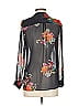Joie Floral Black Blue Long Sleeve Blouse Size XS - photo 2