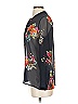 Joie Floral Black Blue Long Sleeve Blouse Size XS - photo 5
