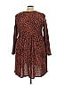 Honeyme Animal Print Brown Casual Dress Size 3X - photo 2