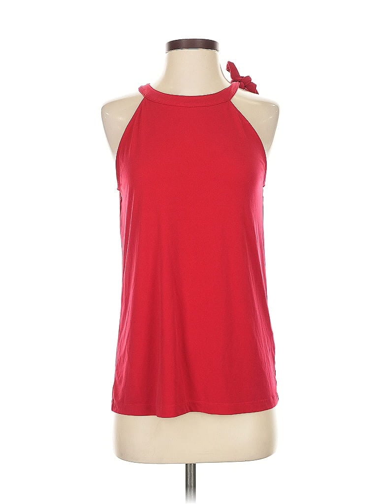 Pre-owned Banana Republic Factory Store Sleeveless Top Red Halter Neckline Tops