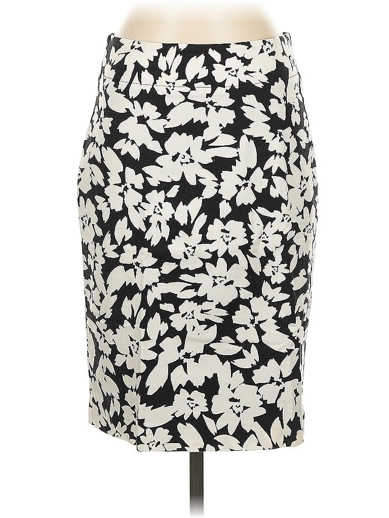 Pre-owned Ann Taylor Loft Formal Skirt In White