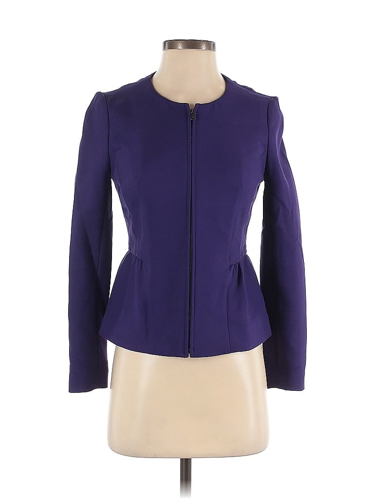 Pre-owned Ann Taylor Loft Jacket In Purple