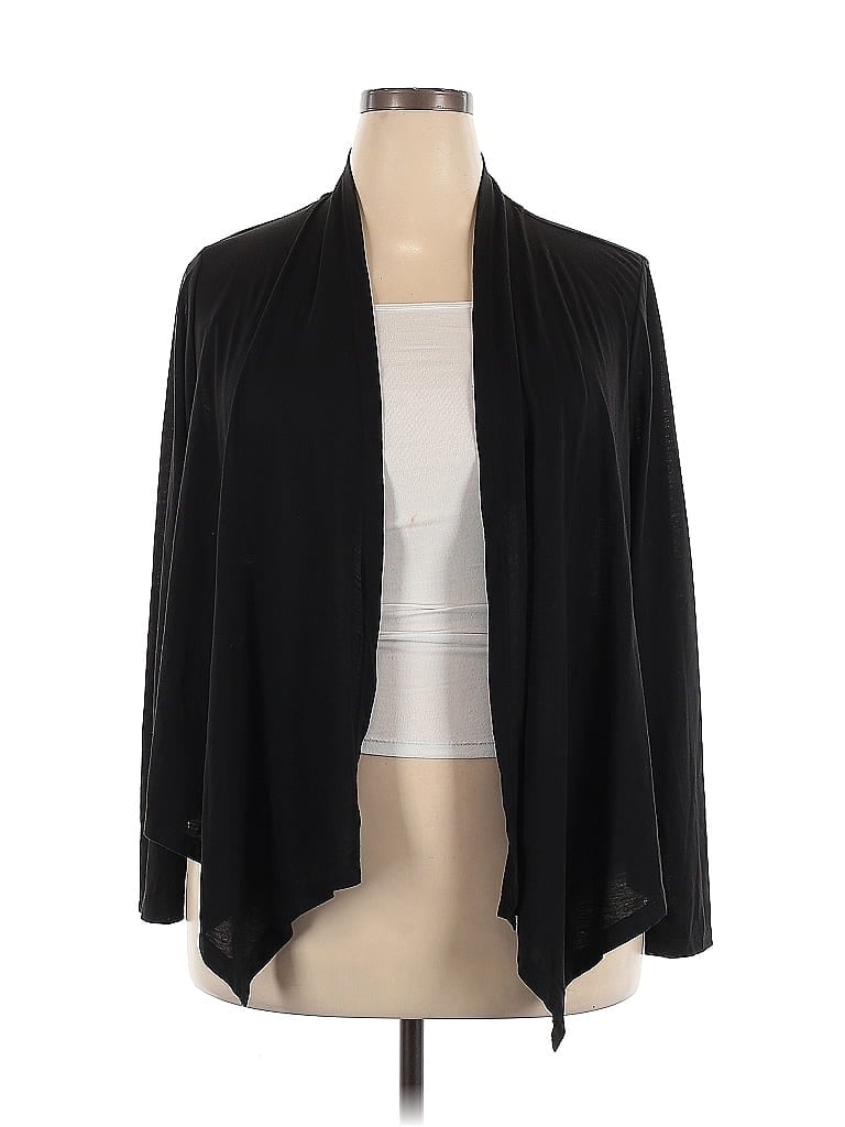 Pre-owned Shein Curve Blazer Jacket In Black