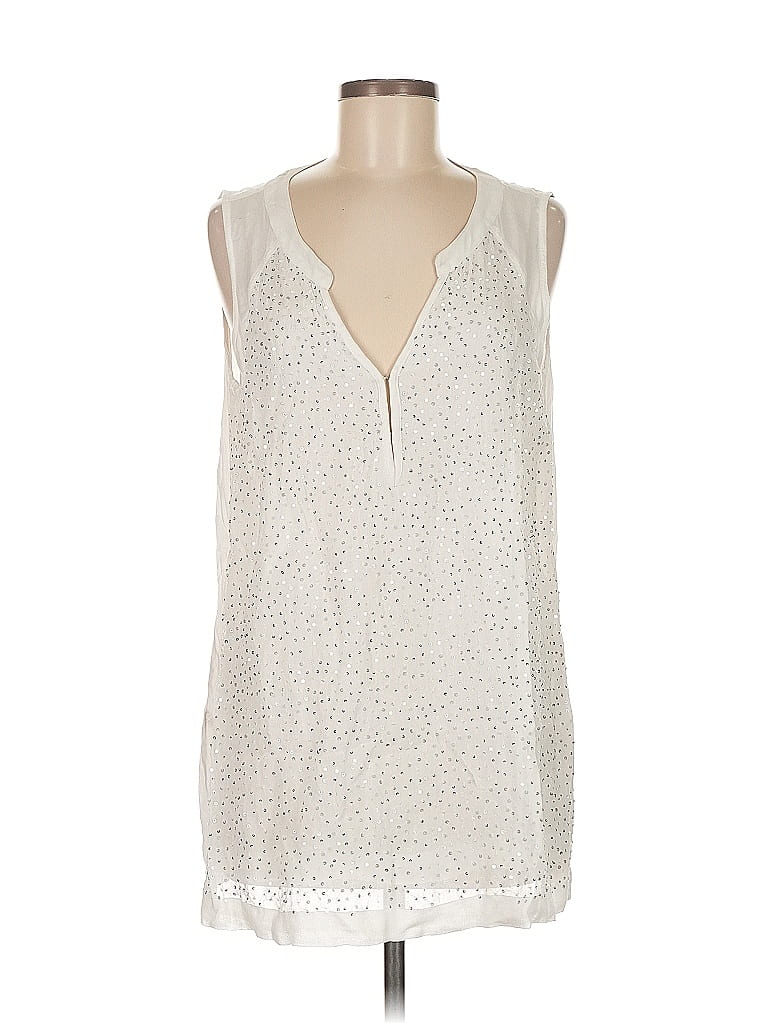 Pre-owned Chico's Sleeveless Blouse In Silver