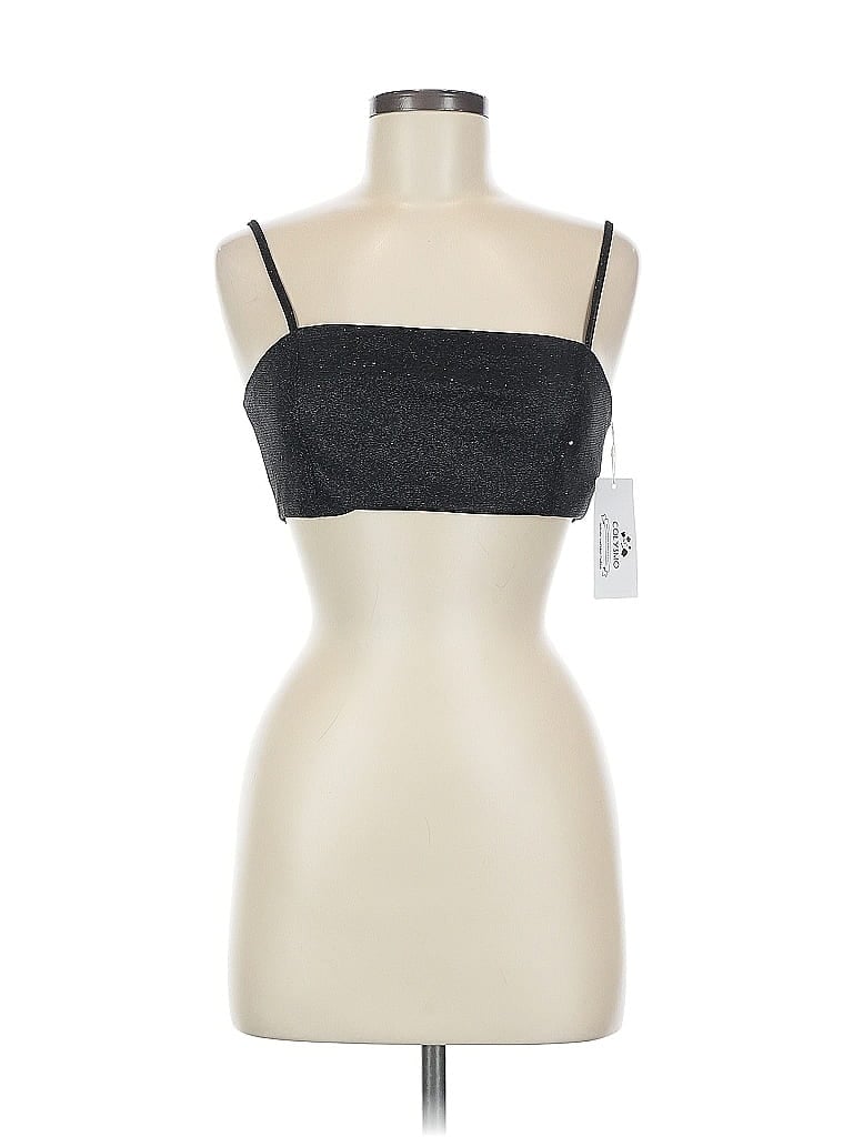 Assorted Brands Sleeveless Top Black Strapless Neckline Tops