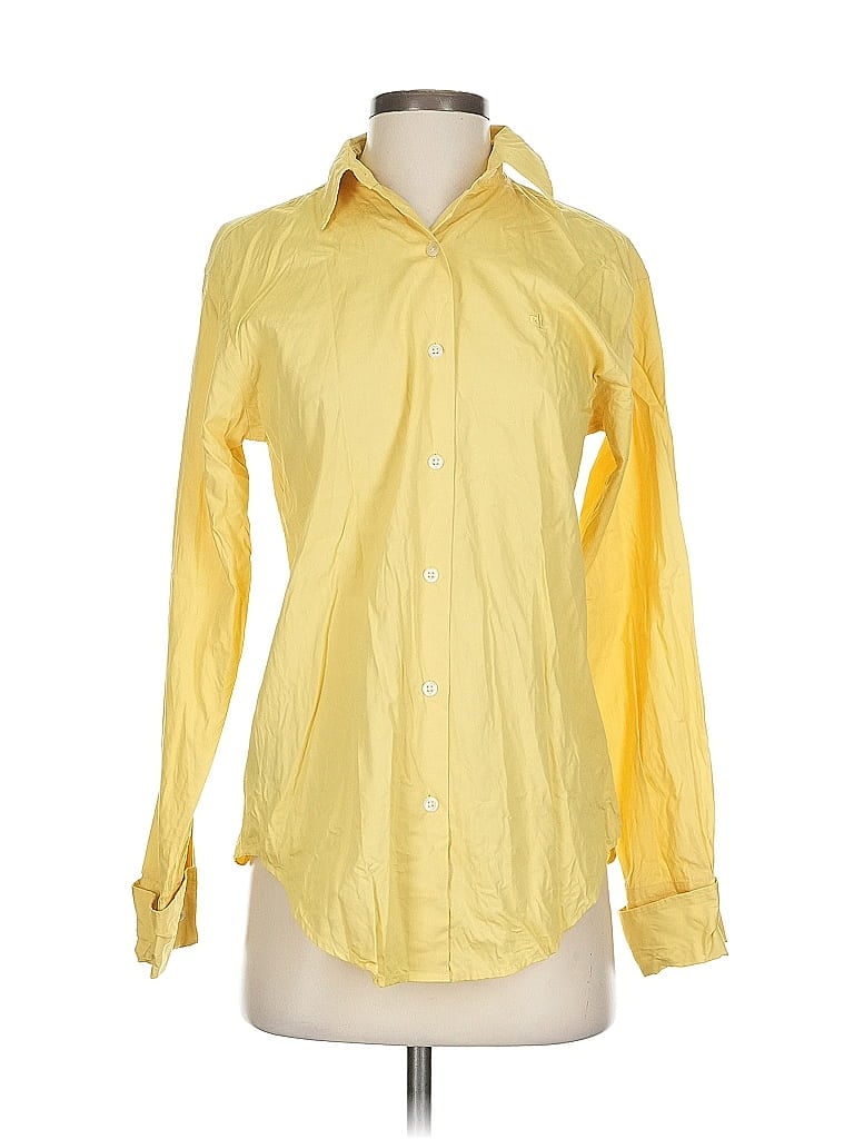 Click to view more detailed imagery on our partner's website Pre-owned Polo Ralph Lauren Long Sleeve Button Down Shirt In Yellow