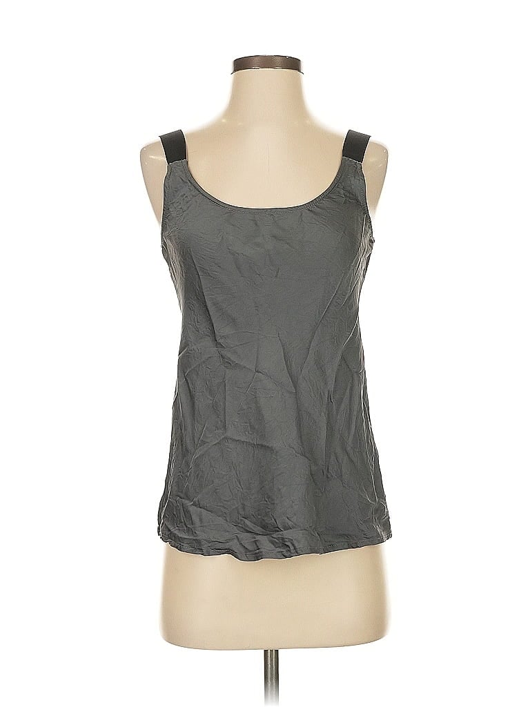 Pre-owned Theory Sleeveless Top Gray Scoop Neck Tops