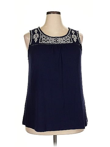 Skies Are Blue Sleeveless Blouse (view 1)