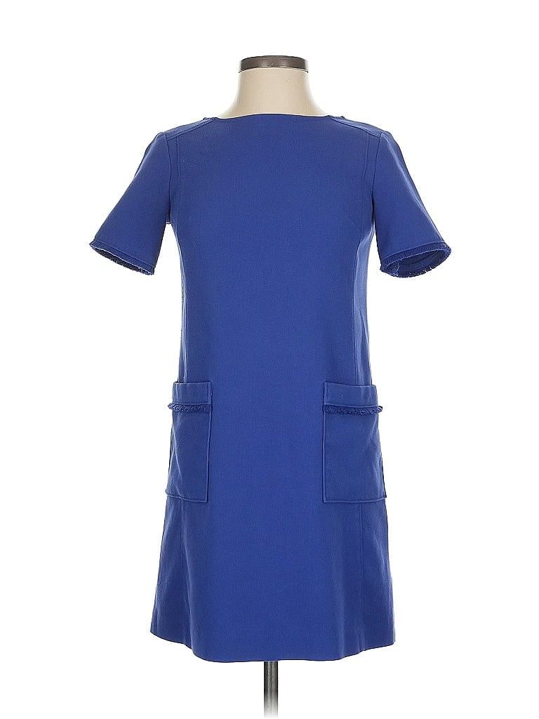 Pre-owned Ann Taylor Loft Casual Dress In Blue