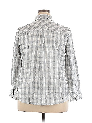 Foxcroft 3/4 Sleeve Button-Down Shirt (view 2)