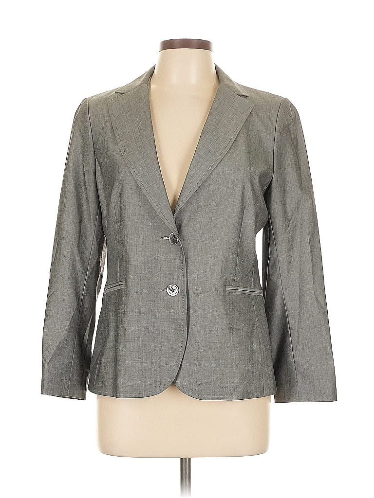 Pre-owned Assorted Brands Blazer Jacket In Gray