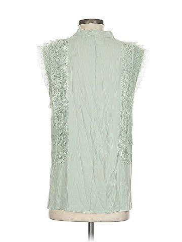 Pol Sleeveless Button-Down Shirt (view 2)