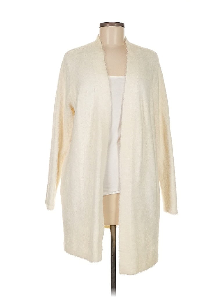 Pre-owned Banana Republic Cardigan Sweater In White