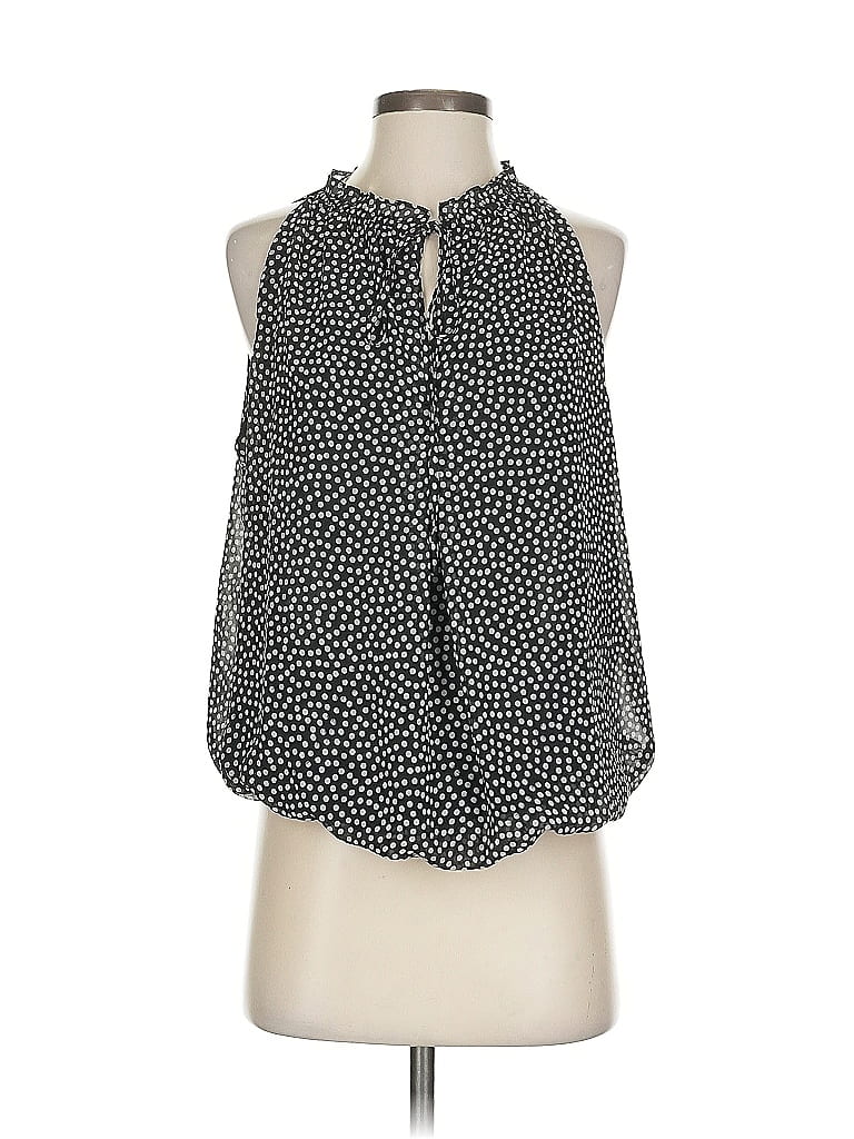 Pre-owned Max Studio Sleeveless Blouse In Black