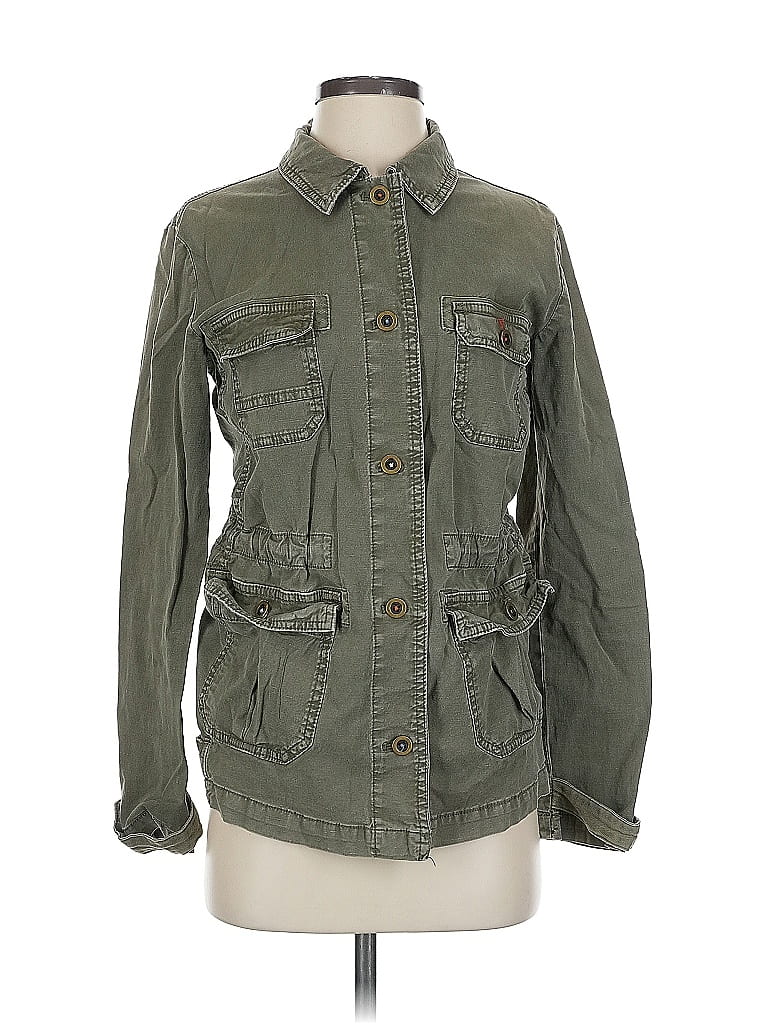 Pre-owned Anthropologie Jacket In Green