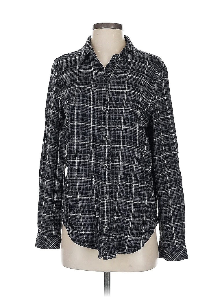 Click to view more detailed imagery on our partner's website Pre-owned Bella Dahl Long Sleeve Button Down Shirt In Gray