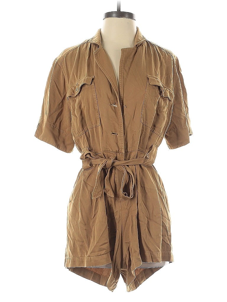 Pre-owned Caara Romper In Brown